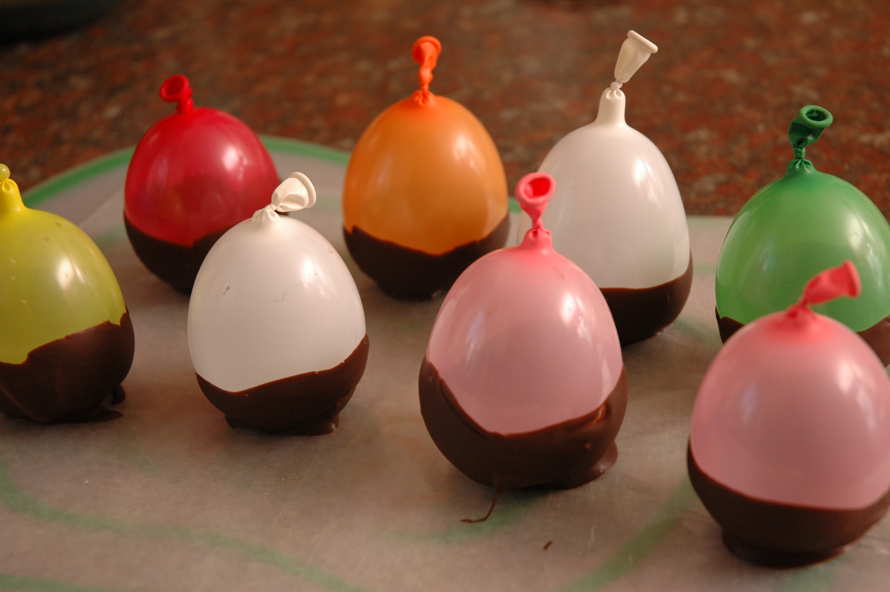 Chocolate Cups Made Using Mini balloonsfrom Teacher Chef