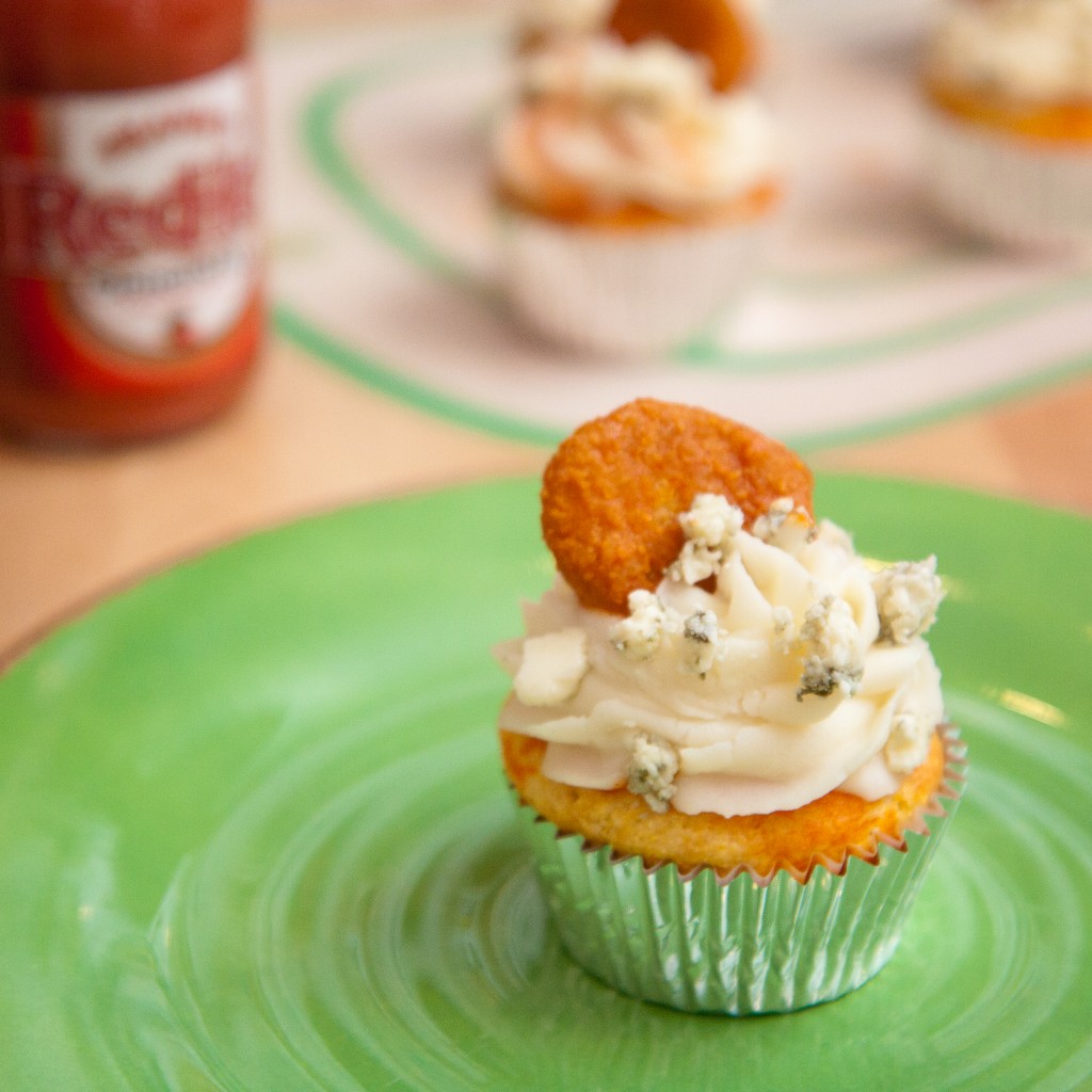 Cornbread Buffalo Chicken Cupcakes