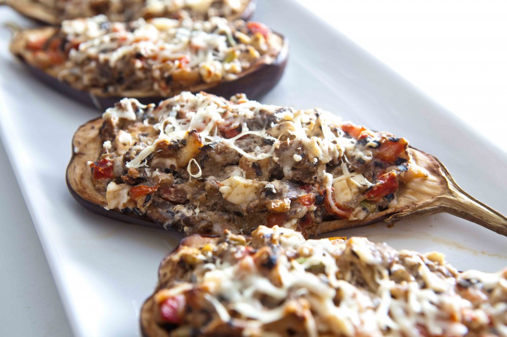 Greek Stuffed Eggplant